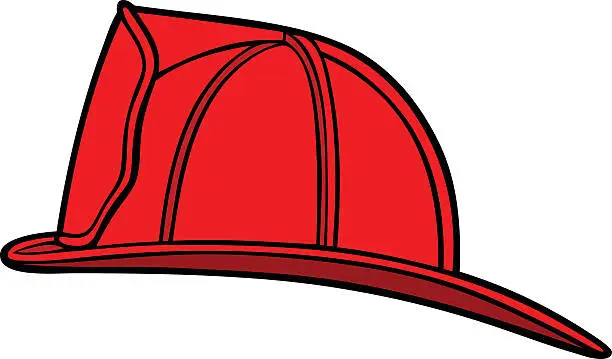 Vector illustration of Firefighter Helmet