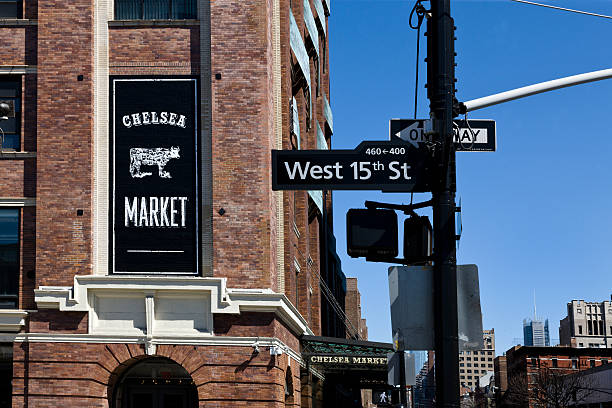 chelsea market w new york, ny - chelsea new york zdjęcia i obrazy z banku zdjęć