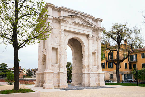 Septimius Severus Arch in Roman Forum in Rome, Italy.