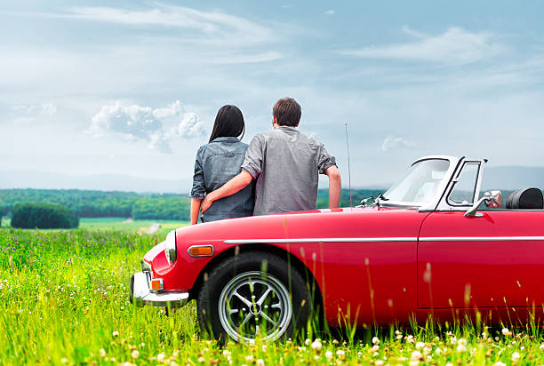istock Young couple in a meadow 483752991