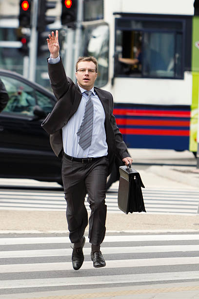 istock Businessman in hurry 483753051