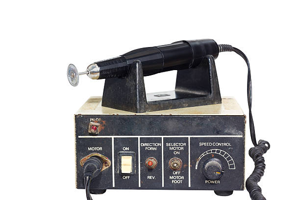 istock Old grunge micromotor dental laboratory 483753515