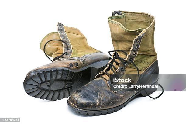 Vietnam Jungle Boots Stock Photo - Download Image Now - Vietnam War, Veteran, Military