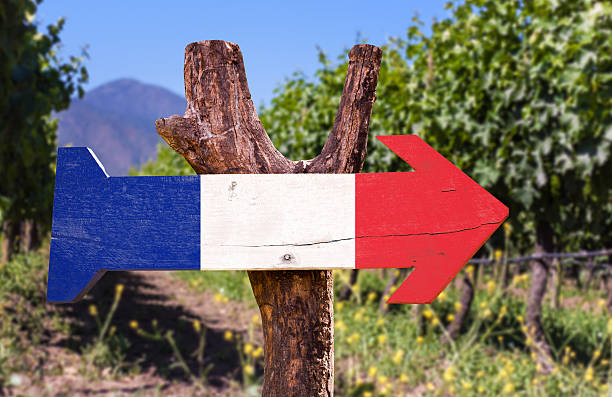 istock France wooden sign with winery background 483758570