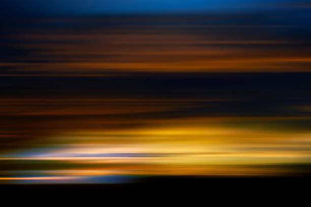 istock Abstract Moody sunset, after rain, long exposure, streak effect 483758830