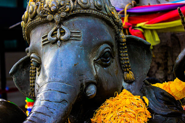 ganesha - god bali security guard macro foto e immagini stock