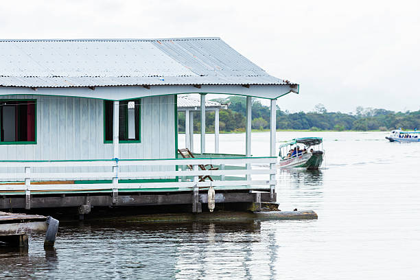 Floating houses in Manaus, Amazon, Brazil