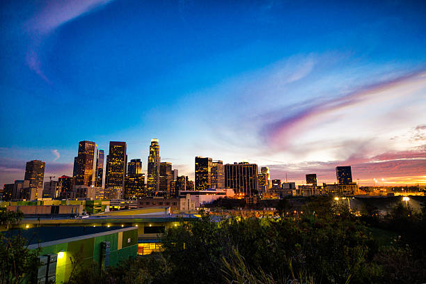 istock Panorama of LA city 483767093