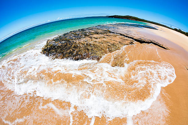 istock Fisheye view of tropical beach 483767892
