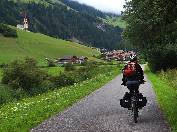istock View of drau cycle path with biker near Weitlanbrunn, Austria 483769028