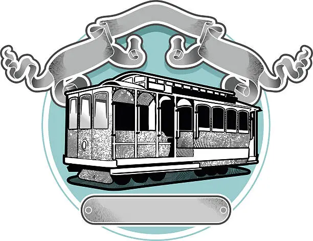 Vector illustration of San Francisco tranvia