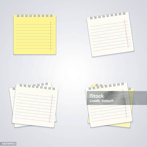 Grey Notebook Vector Vector Modern Notebook Set On Gray Background Stock Illustration ...