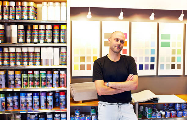 istock He can supply every colour of paint 483769661