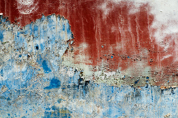 Grungy corroded metal surface texture stock photo