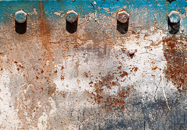 Grunge weathered metal background texture stock photo