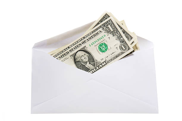 Money in Envelope stock photo