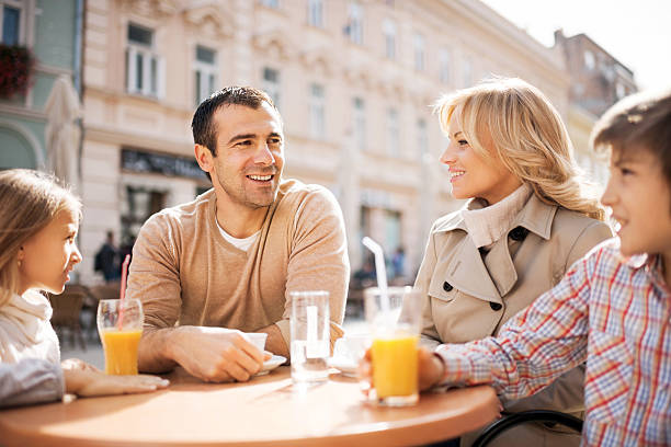 istock Family in a cafe. 483772115