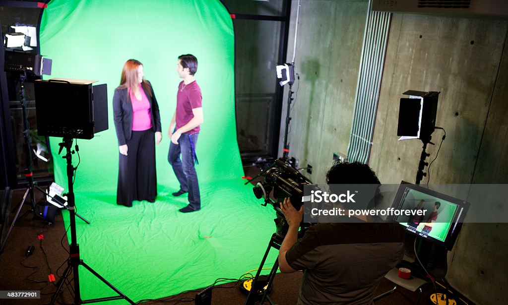Set Performance Filming Television Production Stock Photo - Download Image Now - Acting ...