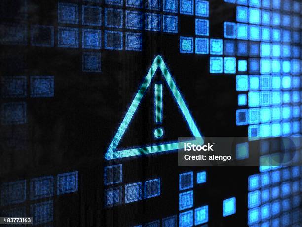 Exclamation Point Stock Photo - Download Image Now - Warning Sign, Technology, Problems