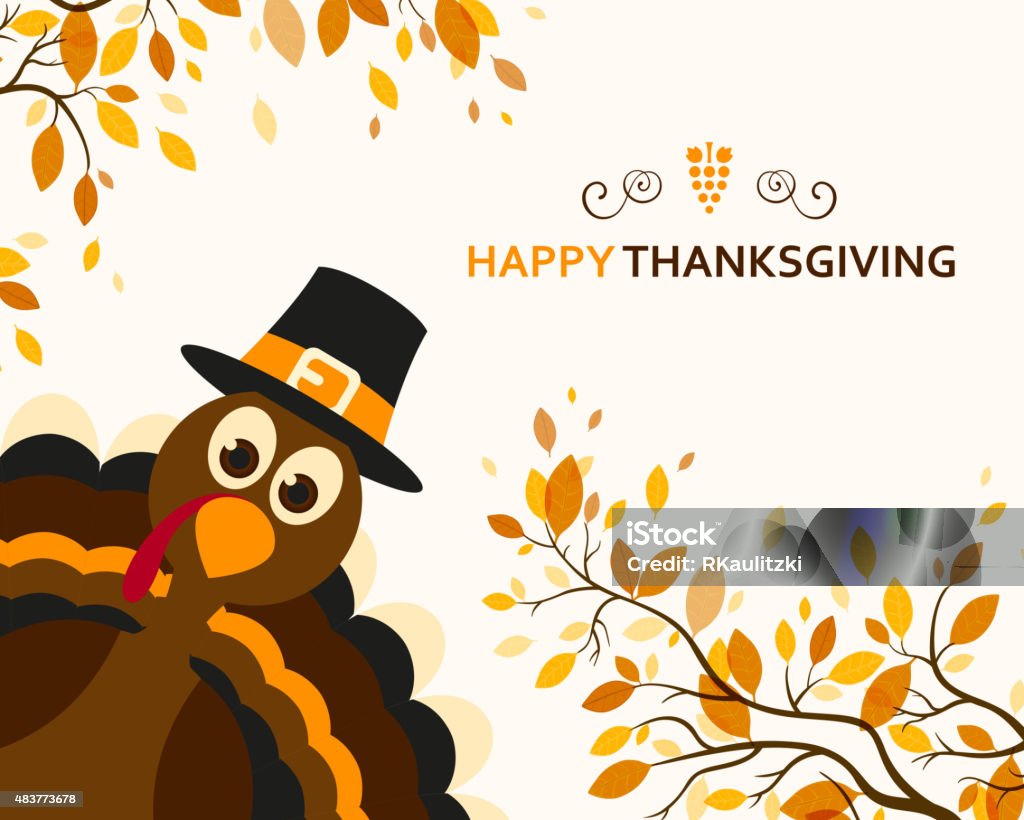 Vector Happy Thanksgiving Design Stock Illustration - Download Image Now -  Thanksgiving - Holiday, Turkey - Bird, Humor - iStock