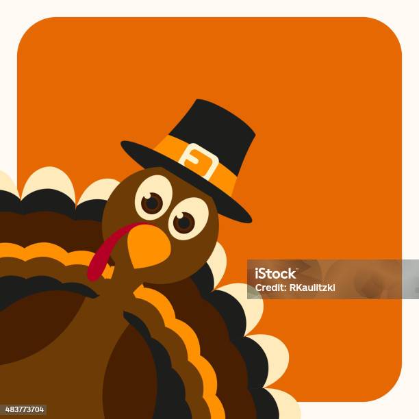 Vector Happy Thanksgiving Design Stock Illustration - Download Image Now - Turkey - Bird, Feather, 2015