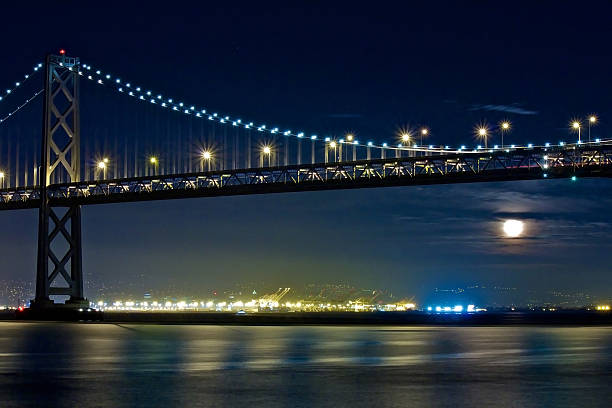 istock Moon Rising Under San Francisco Bay Bridge 483783664