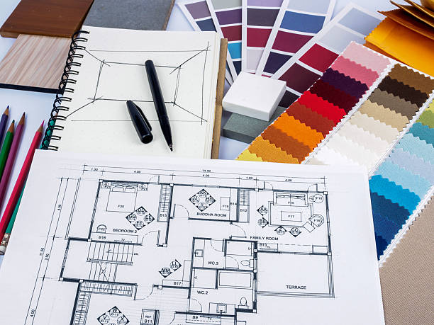 istock Home interior decoration and renovation planning concept 483784226