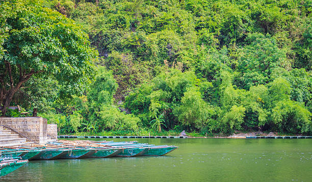 istock Traditional longtail boats at the river 483785916