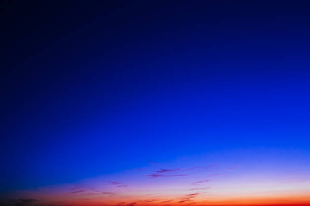 istock Orange, Yellow Blue Sunrise Sky With Sunlight Sunset Background 483788004