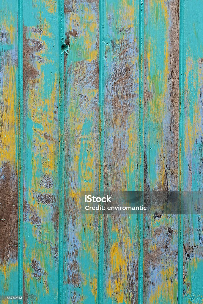 Old abstract turquoise wooden board texture. Abstract Stock Photo