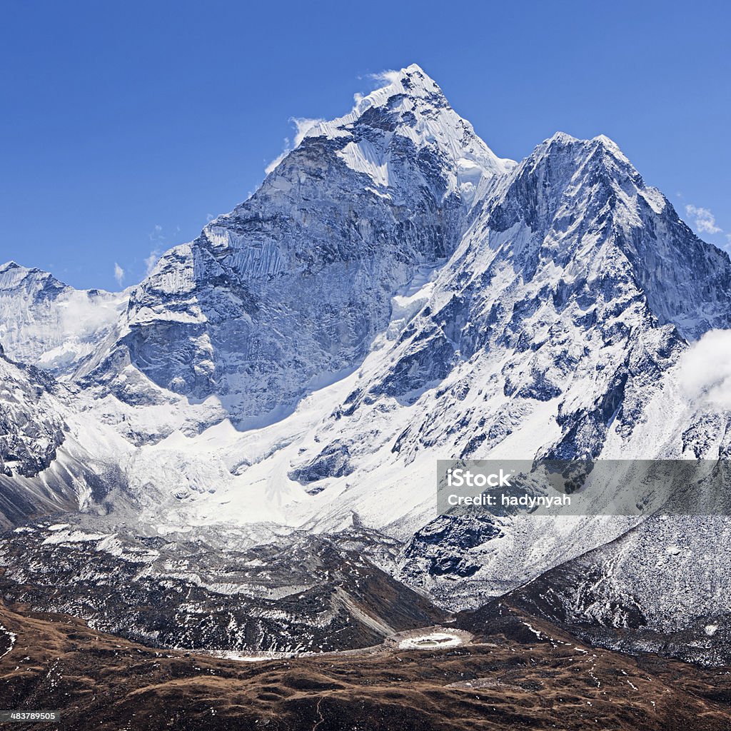 Montanha Ama Dablam-Himalaya intervalo - Royalty-free Montanha Foto de stock