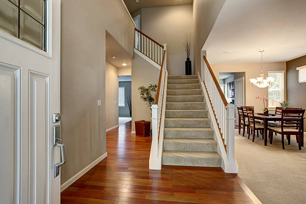 istock Modern entry way in northwest home. 483794042
