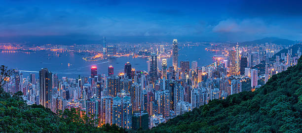 istock Hong Kong skyline. View from Victoria Peak. 483794184
