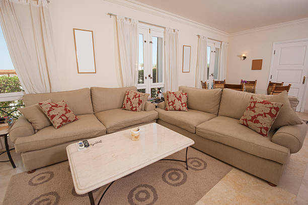istock Living area interior of a luxury villa 483794220