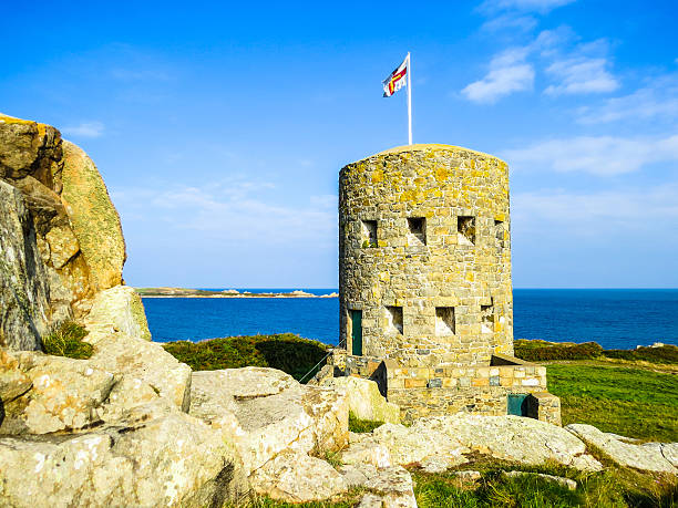 istock Ancient  watchtower on the Guernsey island 483794540