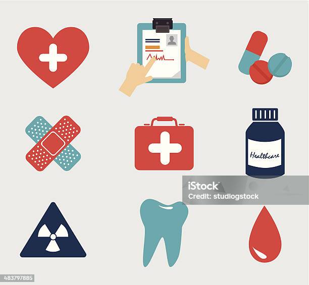 Design Médicale Vecteurs libres de droits et plus d'images vectorielles de Pansement adhésif - Pansement adhésif, Aliments et boissons, Blanc