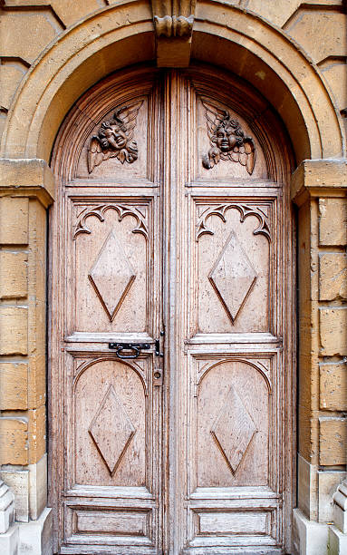 istock Old door background, Oxford 483799589