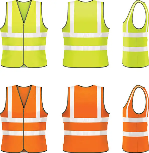 Vector illustration of Safety vest