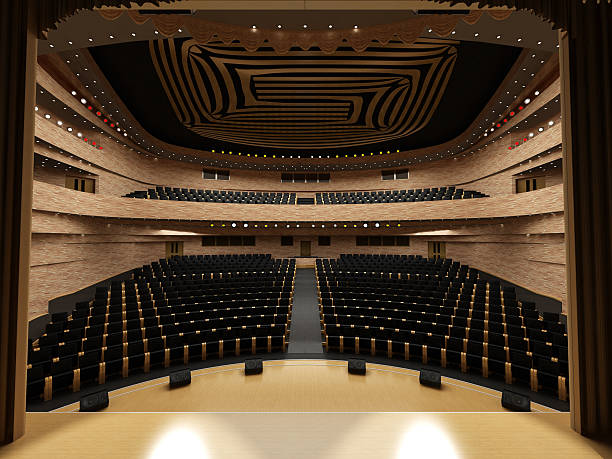 istock Interior of the modern theater built in 3D 483800257
