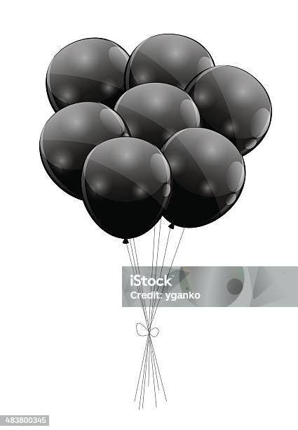 Color Glossy Balloons Background Vector Illustration Stock Illustration - Download Image Now
