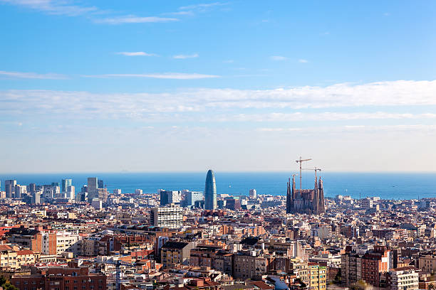 istock City scape of Barcelona, Spain 483800893
