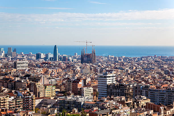istock City scape of Barcelona, Spain 483800959