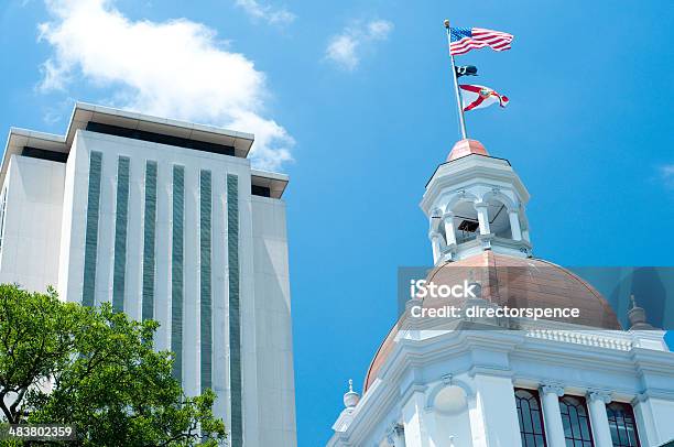 Tallahassee Capitol Buildings In The Afternoon Stock Photo - Download Image Now - Florida - US State, Tallahassee, Capital Cities
