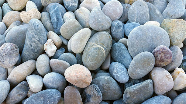 Close up of Pebbles at a Beach