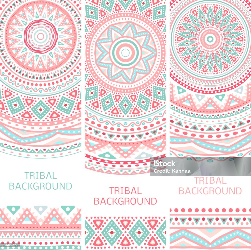 Tribal ethnic vintage banners - Lizenzfrei Muster Vektorgrafik