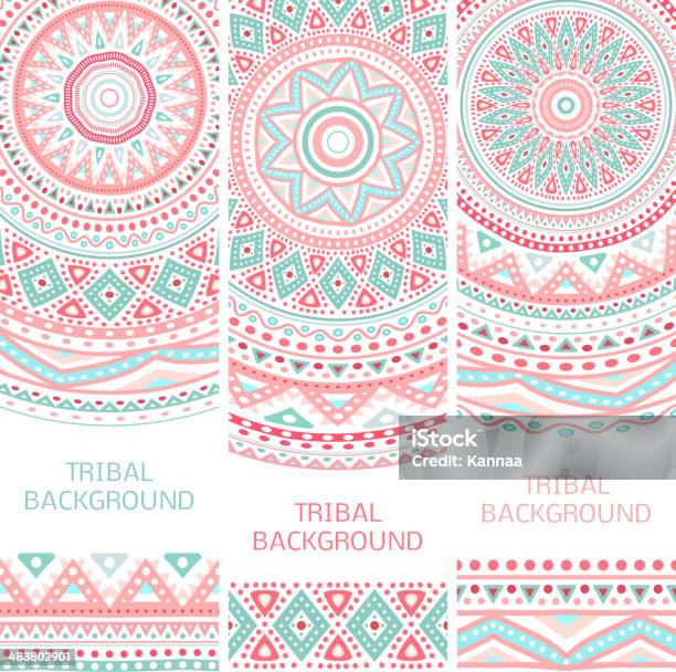 Tribal Ethnic Vintage Banners Stock Vektor Art und mehr Bilder von Muster - Muster, Vektor, Nordamerikanisches Indianervolk