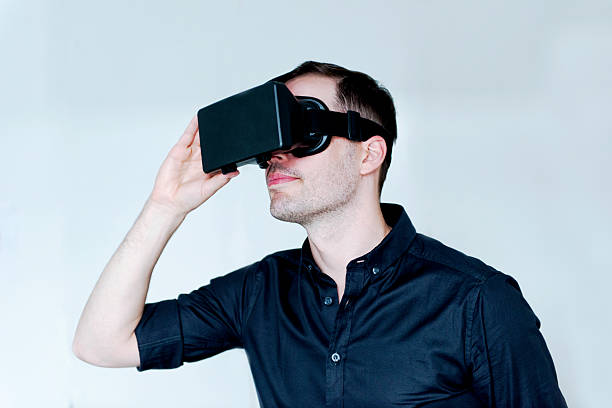 istock Entertainment with a pair of virtual Reality glasses 483803840