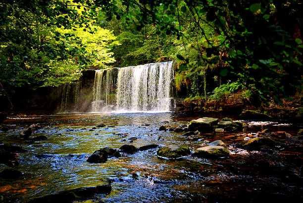 Welsh waterfall on edge of the Brecon Beacons