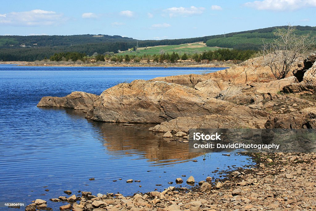 Chatteringshaws Hole Crystal clear waters of a Scottish Lock on a calm summer day 2015 Stock Photo