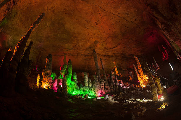 istock Colorful of Huanglong cave in China. 483809558
